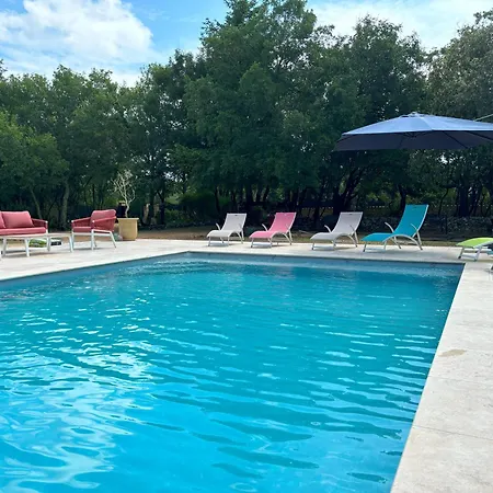 6 Pers Avec Parc - Piscine - Pool House - Calme - Mejannes-le-Clap