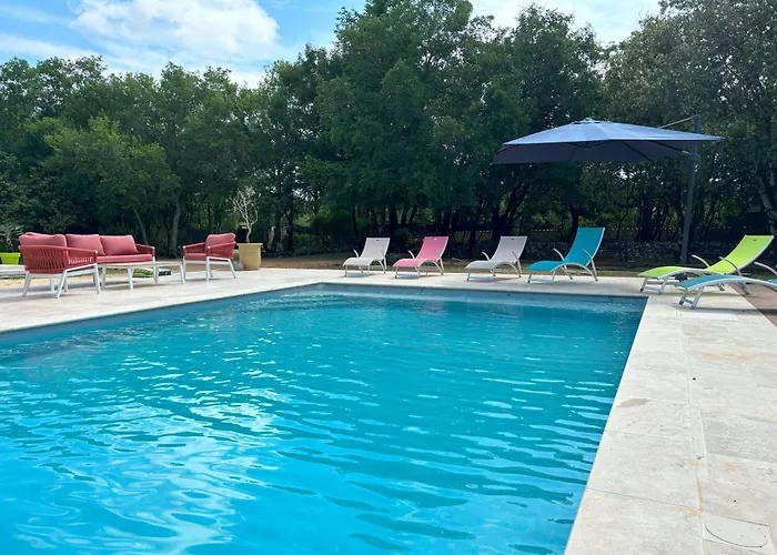 6 Pers Avec Parc - Piscine - Pool House - Calme - Méjannes-le-Clap